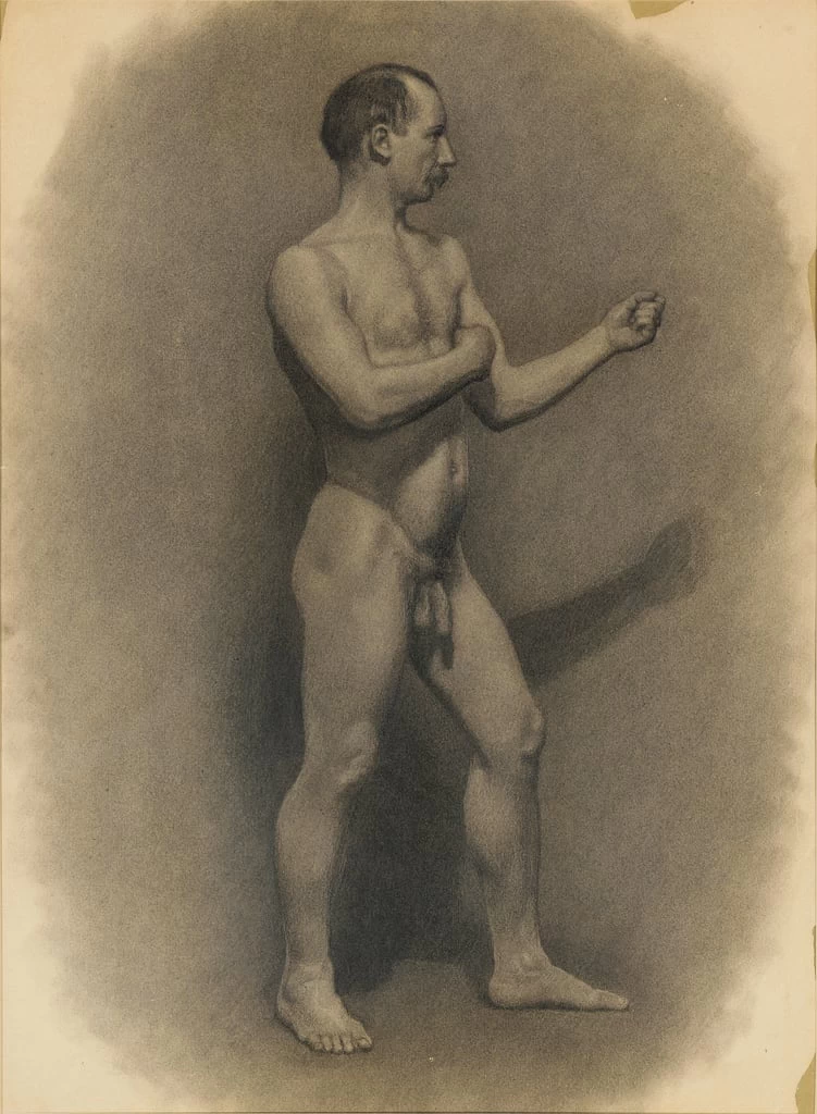 Studio della figura maschile, 1875